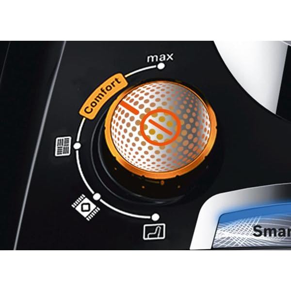 Bosch ProSilence Serie I 8 - Aspirador silencioso sin bolsa, con SmartSensorControl y sistema de autolimpieza inteligente, en negro