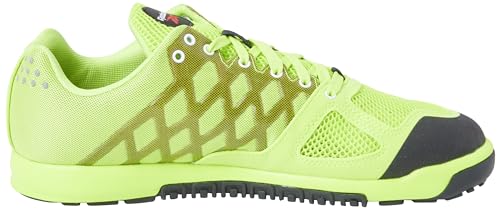 Reebok Tenis Nano 2.0 para Hombre, Laser Lime F23 Core Black FTWR White, 44.5 EU