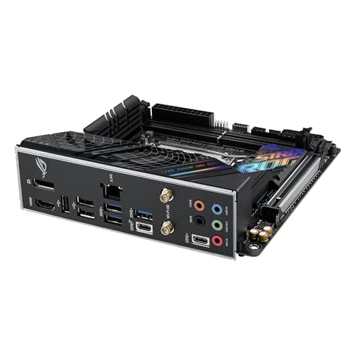 Asus ROG Strix B760-I Gaming - Placa Base Mini-ITX Intel B760 LGA 1700, VRM de 8+1 Fases, DDR5, PCIe 5.0, Dos PCIe 4.0 M.2, WiFi 6E, Ethernet 2.5G, USB 3.2 Gen 2x2 Type-C, AEMP II, RGB