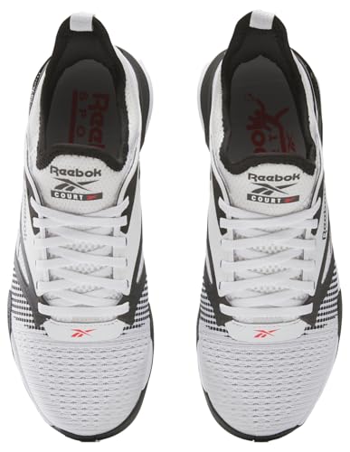 Reebok Zapatillas Unisex Nano Court, Negro/Blanco/Rojo energético, Talla 44 EU, Black White Energy Red, 44
