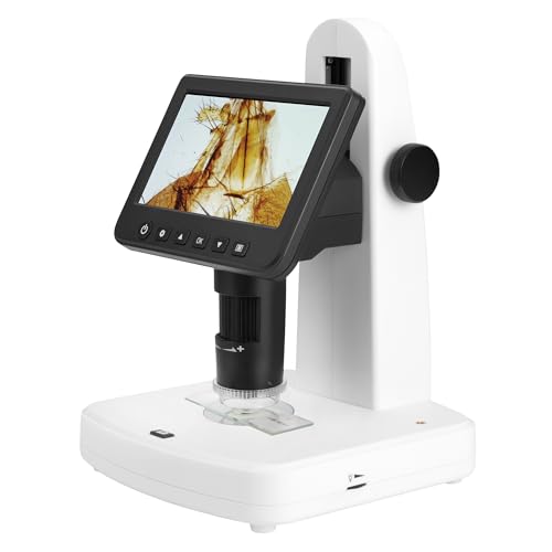 Microscopio Digital portátil Smart DiProgress Hooke, LCD de 5 Pulgadas, 12 Mpx, con Pantalla LCD HD