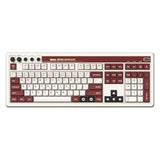 8BitDo Retro 108 Mechanical Keyboard with 108 Keys and Integrated Numpad, Bluetooth/2.4G/USB-C Hot Swappable Wireless Gaming Keyboard for Windows and Android - Fami Edition - QWERTY English Keyboard