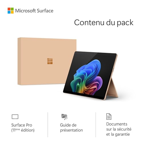 Microsoft Surface Pro (Cargador no Incluido), Copilot Plus PC, Pantalla táctil OLED 13, Snapdragon X Elite, 16 GB RAM, SSD 512 TB, Modelo, 11ª edición, Dune
