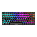 Sharkoon Skiller SGK50 S3 PBT Negro, RGB Gaming Keyboard, Gateron G Pro 3.0 Yellow, disposición 75%