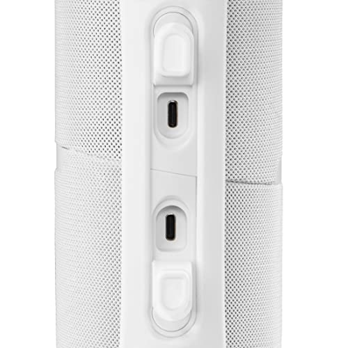 Hama | Juego de Altavoces Bluetooth 2 en 1 Twin 3.0 Resistentes al Agua 30 W (Juego de Altavoces, Divisibles, Inalámbrico, 2 Cajas portátiles Bluetooth, Resistente al Agua IP67) Color Blanco