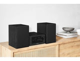 Panasonic SC-PM702EG-K Neat - Sistema estéreo Compacto de Alta fidelidad con CD, Radio Dab+/FM, USB y Bluetooth, Altavoces de 80 W, Control de Graves, Color Negro.