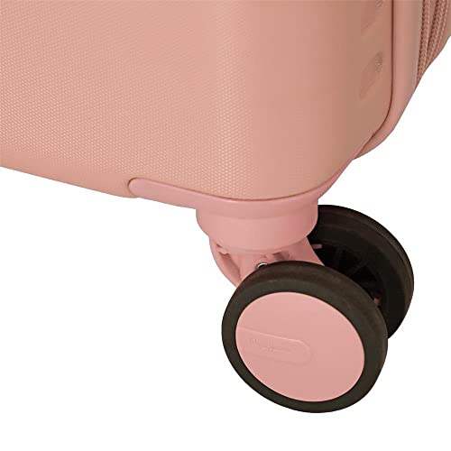 Pepe Jeans Carina Maleta de cabina Rosa 40x55x20 cms Rígida ABS Cierre TSA integrado 37L 2,74 kgs 4 Ruedas dobles Equipaje de Mano