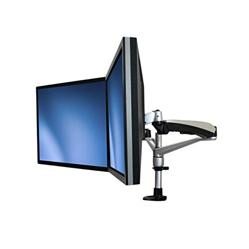 StarTech.com Soporte para Dos Monitores con Brazos Móviles - Apilable - Brazos Intercambiables con Ajuste de Altura por Muelle