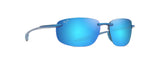 Maui Jim Hookipa Ultra Sunglasses, Metal Matte Blue, 63-15-140 Unisex Adulto