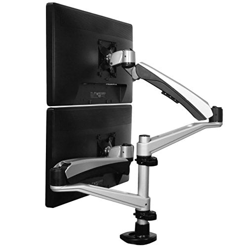 StarTech.com Soporte para Dos Monitores con Brazos Móviles - Apilable - Brazos Intercambiables con Ajuste de Altura por Muelle