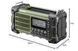 Sangean MMR-99 Radio Recargable de Emergencia, Am/FM - RBDS Bluetooth (Aux) Multi-Powered
