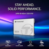 Transcend 256GB SSD370S 2.5 Pulgadas SATA III 6 Gb/s Disco de Estado Sólido Interno MLC NAND TS256GSSD370S