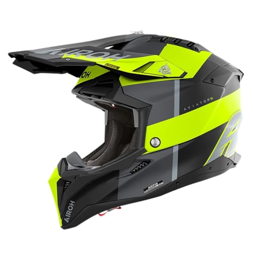 AIROH Aviator 3 Monarch Yellow Matt XL