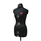 Prym 611752 Prymadonna Polka Dots-Busto de Sastre, Talla S, Negro con Puntos Blancos, Size S (36-42)