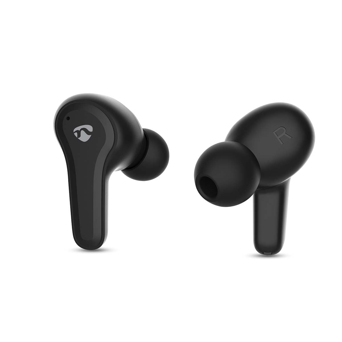 NEDIS Auriculares Totalmente inalámbricos, híbridos (ENC + ANC), Bluetooth, máximo Tiempo de reproducción de la batería: 36 Horas, Control táctil, Carcasa de Carga, Carcasa de Carga inalámbrica,