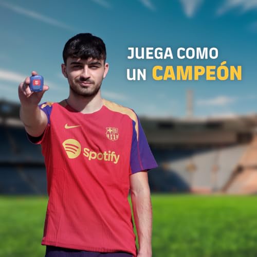 Oliver BARÇA GPS Tracker Powered by Sports-Cubre espinillera-App iOS y Android para Jugar Mejor y prevenir Lesiones Fútbol, Adultos Unisex, Azul, Pequeño