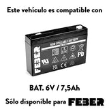 FEBER - Motofeber Turbo Hybrid 2 en 1, Moto Infantil con Batería de 6 Voltios y Correpasillos, Batería y Cargado Incluidos, para Niños a Partir de 3 años, Famosa (800013781)