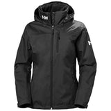 Helly Hansen Mujeres Chaqueta con capucha de capa intermedia W Crew, Negro, XS