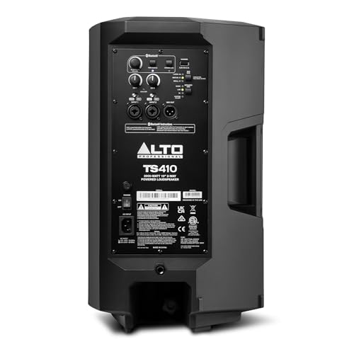 ALTO TS410 Altavoz Autoamplificado 2000W 10 Pulgadas con Mesa de Mezclas de 3 Canales, Streaming Bluetooth, Emparejamiento Inalámbrico de Altavoces, DSP y App