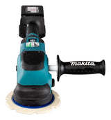 Makita DPO600TKX1 Pulidora excéntrica, 1 batería más cargador en estuche de transporte, azul, 18 V/5,0 Ah