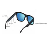 Gafas Inteligentes Bluetooth con Altavoz y micrófono Integrados de Audio, inalámbricas, IP57, Impermeables, diseño Unisex polarizadas Oba-F11, Negro