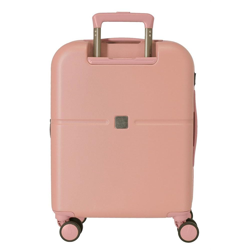 Pepe Jeans Laila Maleta de cabina Rosa 40x55x20 cms Rígida ABS Cierre TSA integrado 37L 2,74 kgs 4 Ruedas dobles Extensible Equipaje de Mano