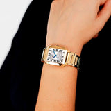 Festina Reloj Mujer F20680/1 On The Square Caja de Acero Inoxidable 316l Dorado Correa de Acero Inoxidable 316l Dorado