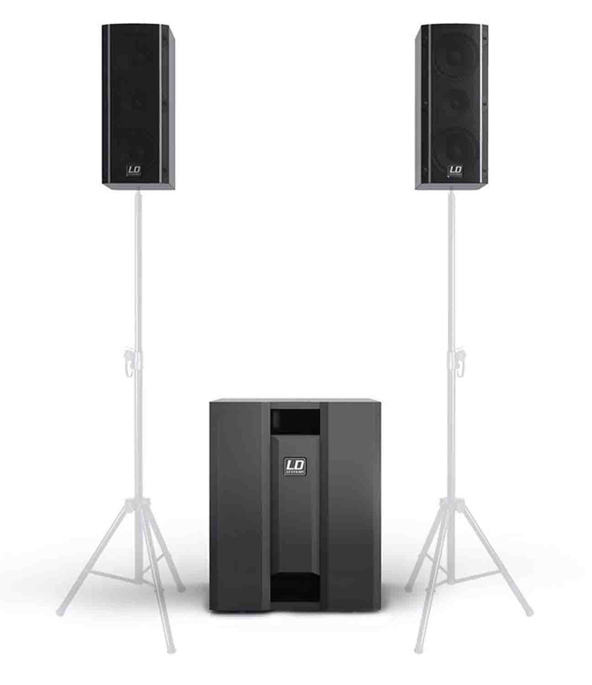 LD Systems DAVE 8 ROADIE - Sistema de PA activo portátil con mezclador de 3 canales