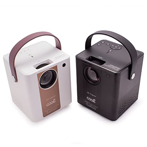 Proyector Compacto Cool Rainbow 3000 Lúmenes Altavoz Integrado + HDMI/SD/USB + WiFi Mirror (Blanco)