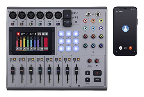 Zoom P8 PodTrak - Podcasting Mixer and Interface