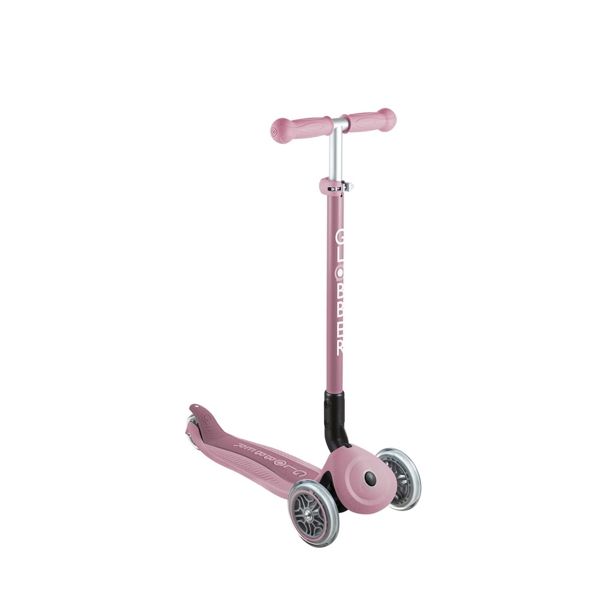 Globber GO•UP Active Eco – Patinete escalable de 3 Ruedas con Asiento, para niños de 15 Meses a 6 años, Rosa