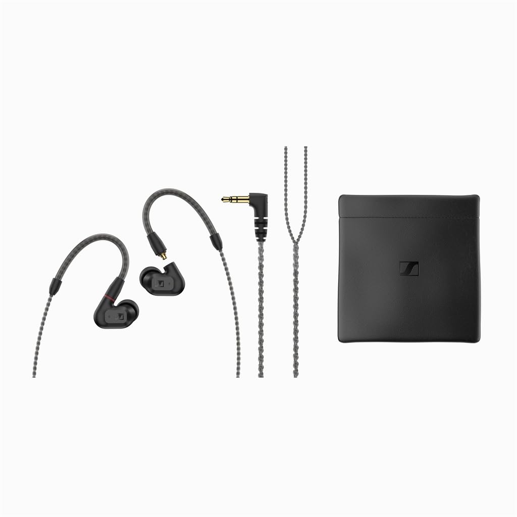 Sennheiser Auriculares estéreo audiófilos con Cable IE 200: Auriculares intraurales con Cable con Sonido nítido Superior de Alta fidelidad, Voz Realista y Graves impactantes - Negro