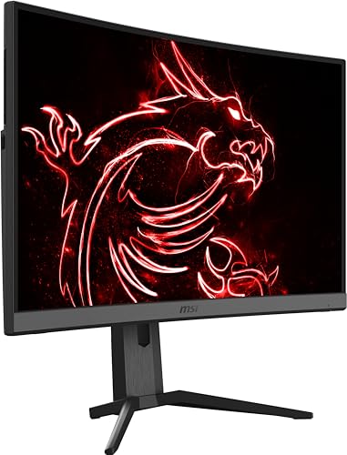 MSI Optix MAG272CQR Curved Gaming Monitor - 27 Inch, 16:9 WQHD (2560 x 1440), 2K, VA, 165Hz, 1ms, 1500R, FreeSync, HDR, RGB Mystic Light, DisplayPort, HDMI, Type-C, Anti-Flicker, Less Blue light