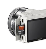 Sony ILCE-5100 - Cámara EVIL de 24.7 Mp ( pantalla 3", estabilizador óptico, vídeo Full HD ), color blanco - Kit cuerpo cámara con objetivo E PZ 16-50 mm f/3.5-5.6