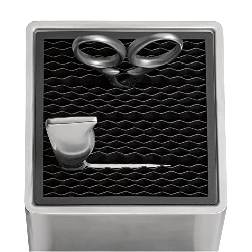 WMF Grand Gourmet - Juego 6 Piezas, 4 Cuchillos con Hoja Insertada de Acero Templado Completamente Forjado y Tijeras Multiusos con Soporte FlexTec de Acero Inoxidable