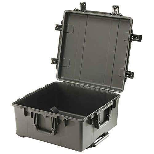 PELI Storm IM2875 Maleta de Transporte Profesional con Ruedas y asa telescópica para Equipos frágiles, Resistente al Agua y al Polvo, 89L de Capacidad, Fabricada en EE.UU., sin Espuma, Color Negro