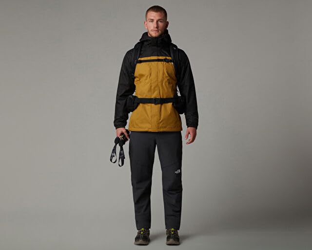 The North Face NF0A3YFH4OR1 M QUEST TRICLIMATE JACKET Jacket Hombre Verde ambra/nero tnf Tamaño XL
