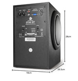 Wavemaster STAX - Sístema de Altavoces 2.1 Activos (46 Vatios) para el Uso con TV/Tableta/Smartphone/PC, Negro (66201)