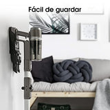 Hisense HVC6464A Aspirador Escoba sin cable, 25.2V, autonomía hasta 60 minutos , indicador LED de carga, accesorios para aspirar y fregar suelos con cepillo mopa