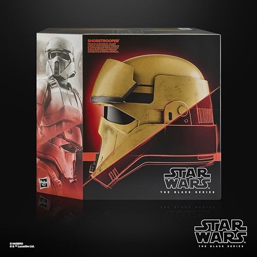 Star Wars The Black Series, Shoretrooper, Casco electrónico Premium para Adultos