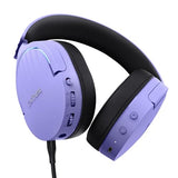 Trust Gaming GXT 491P Fayzo Cascos Gaming Inalámbricos Bluetooth + 2.4 GHz, 7.1 Sonido Envolvente, Batería de 22 Horas, Auriculares Inalámbricos RGB Over-Ear PC PS5 PS4 Switch - Morado