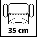 Einhell GE-SC 35/1 Li - Escarrificador Baterías sin Escobillas , 2x18 V (ancho de corte 35cm, hasta 400m² de jardín, sin batería) (ref. 3420650)