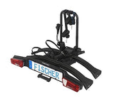 FISCHER Portabicicletas RoadLine Black para Embrague, portabicicletas para Coche, premontado, bloqueable, hasta 60 kg, Color Negro