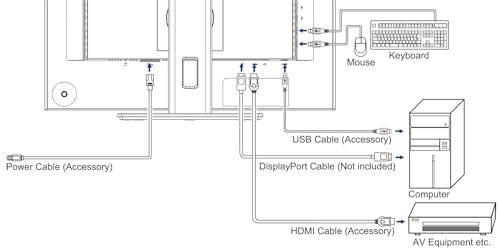 iiyama XUB2495WSU-B7 24,1" Panel IPS, 1920x1200, 300cd/m², HDMI, DisplayPort, 4ms, Altavoces, USB 3x 3.2+1xC (15W), 15cm Regulable en altura, Pivotante