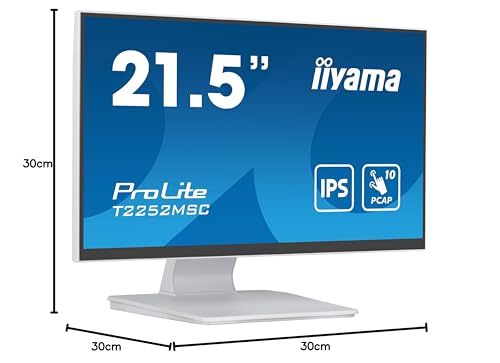 iiyama Monitor T2252MSC-W2-21.5", IPS, 16920x1080/75Hz, 1H1DP