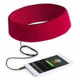 BigBuy Tech Cinta con Auriculares Integrados, Rojo, Estándar