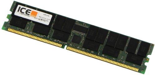 ICEmemory DDR-333 DIMM ECC, 1 GB, registrado CL2.5 36 Chip 64Mx4, PC-2700, color negro