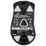 ASUS ROG Gladius III Wireless AimPoint - Ratón Gaming (Conectividad Triple 2.4GHz RF, Bluetooth, USB, 36000 dpi, 6 Botones programables, ROG SpeedNova, interruptores Intercambiables, Paracord), Negro