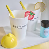 Teamson Kids Puesto de Limonada de Madera Sunny Citrus con 18 Accesorios, exprimidor, Vasos y Juego Educativo de rol para niños