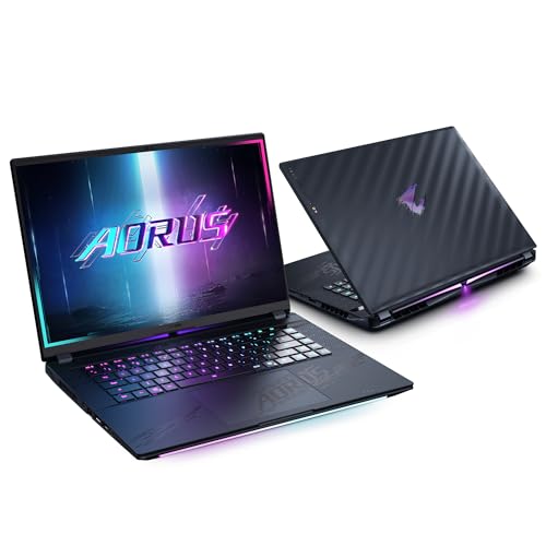 Gigabyte AORUS Master 16 BYH Portátil Gaming - 16,0“, 240Hz OLED, Intel Core 275HX, RTX 5080 GPU, 32GB DDR5 5600MHz, 1 x Gen4 1TB SSD, Windows 11 Pro, Garantía de 2 años, AORUS Master 16 BYHC5ESE64SP